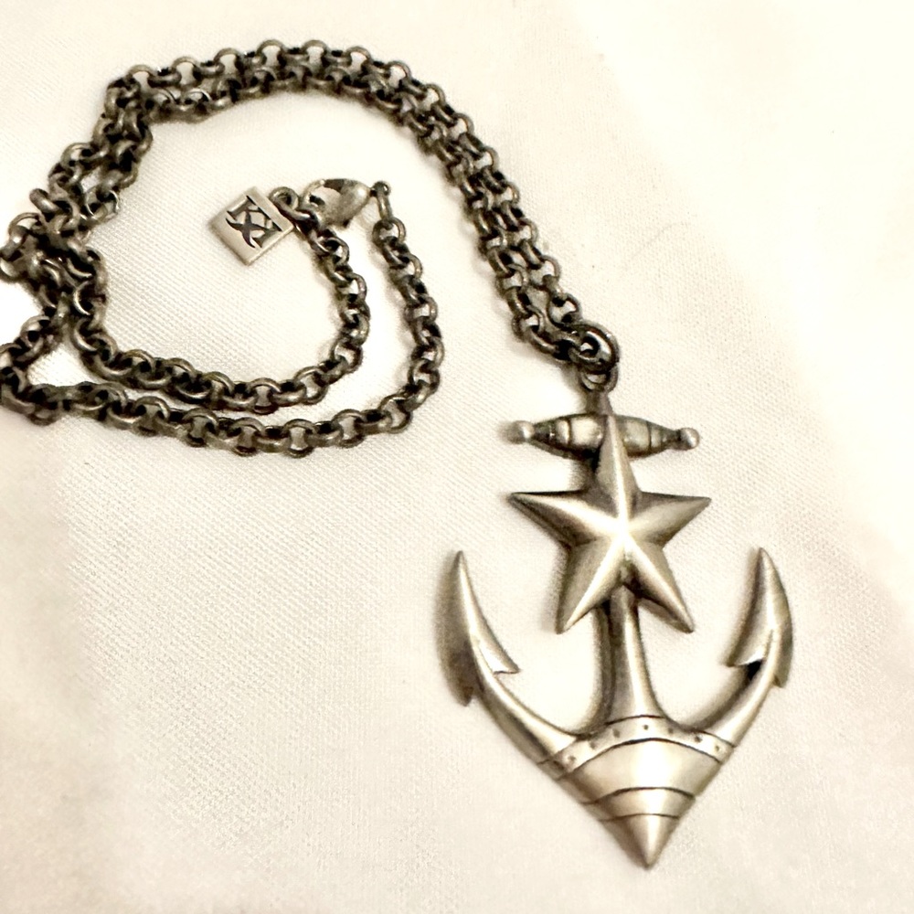 Kitsch Kouture Brand Rockabilly Hot Rod Anchor Necklace